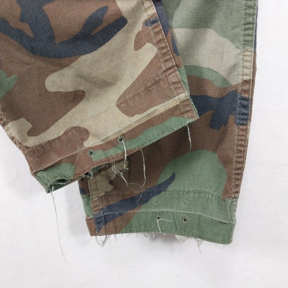 Military Pants Mens 33x30 Cargo Camouflage M81 Woodland Army Green Brown Relaxed - Picture 14 of 16
